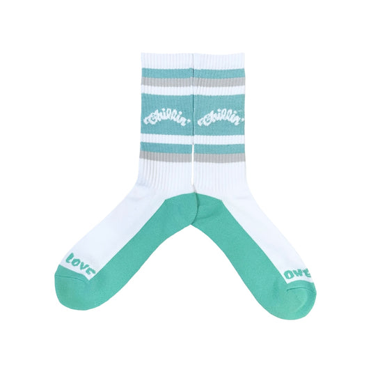 LUMINOUS LOGO SOCKS - MINT