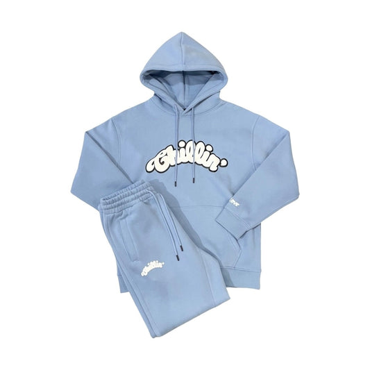 BIG LOGO SWEATSUIT SET - SKY BLUE