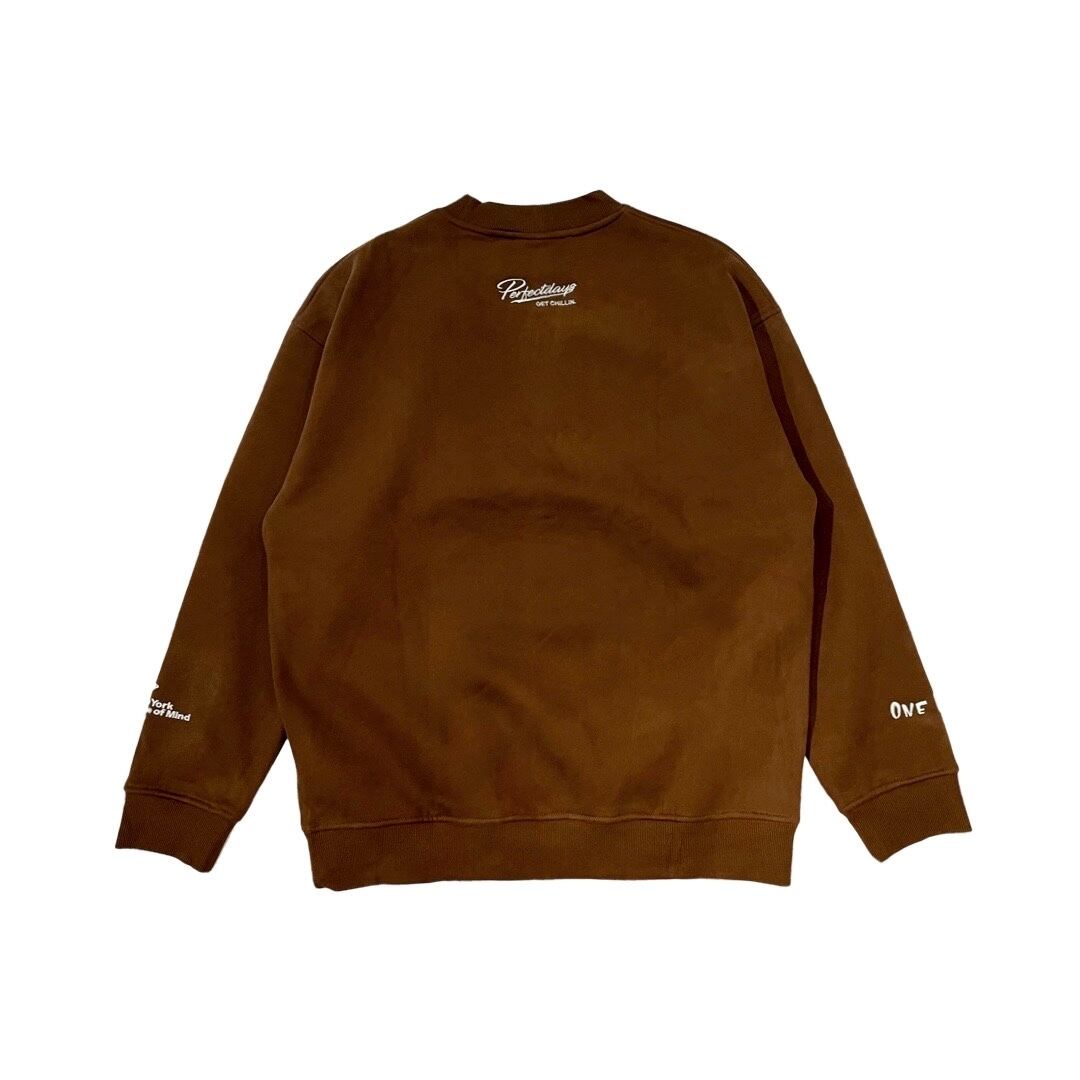 NY BUTTERFLY CREWNECK - BROWN