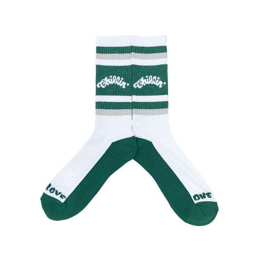 LUMINOUS LOGO SOCKS - GREEN