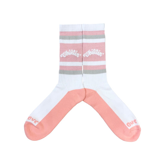 LUMINOUS LOGO SOCKS - PINK