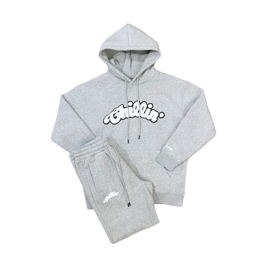 BIG LOGO SWEATSUIT SET - GREY