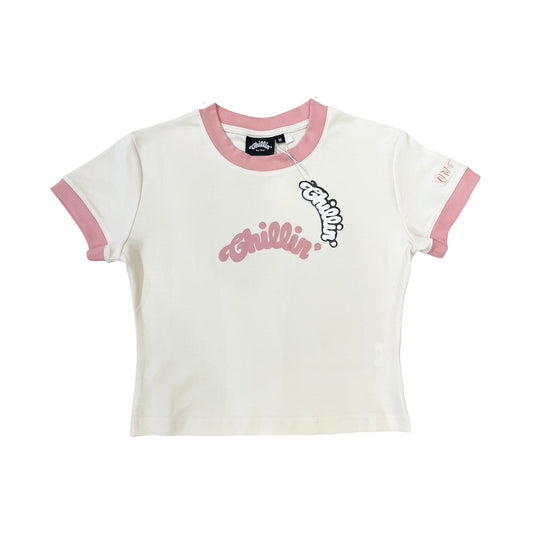 Women's RINGER S/S TEE - PINK