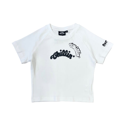 Women's CROPPED  S/S TEE - WHITE