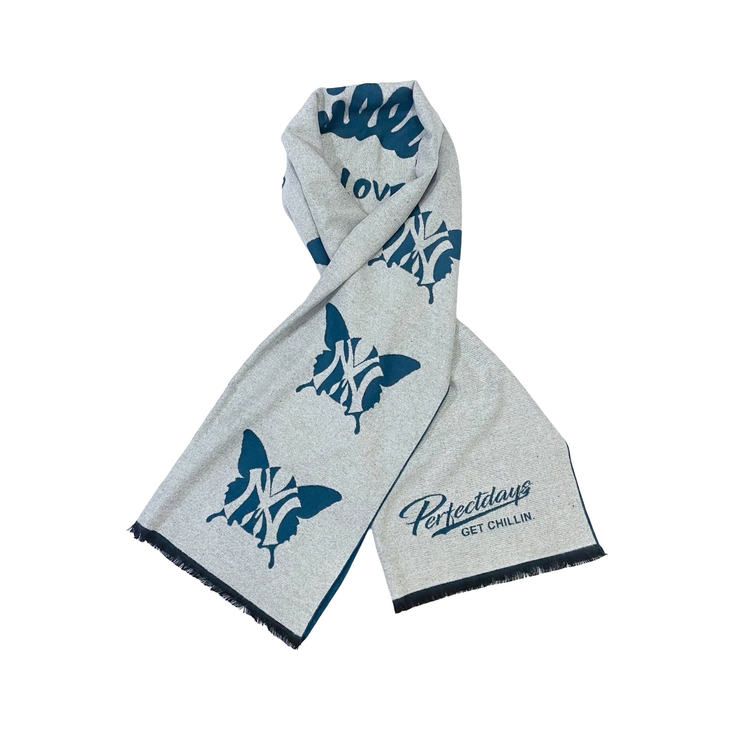 NY BUTTERFLY STOLE - GREEN