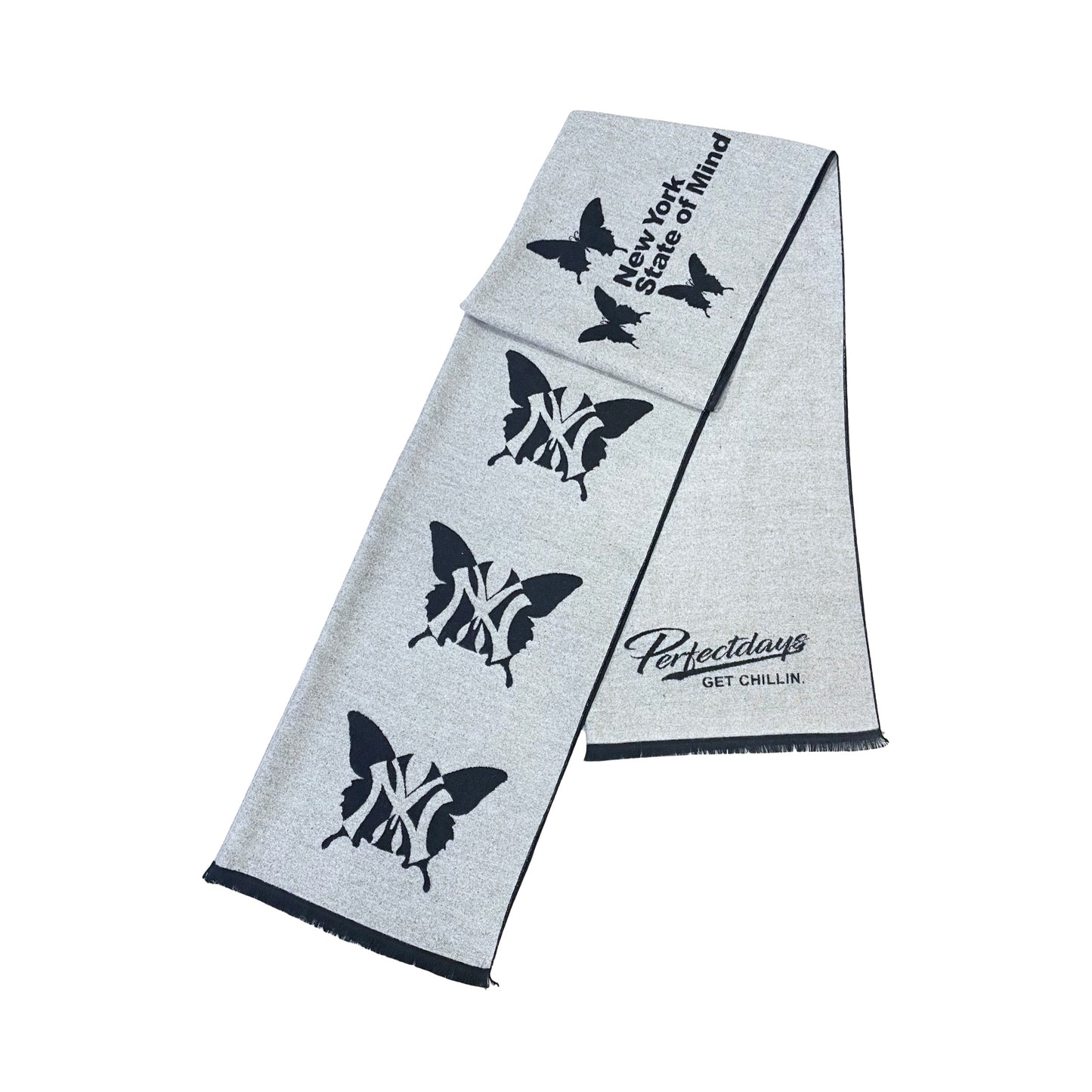 NY BUTTERFLY STOLE - BLACK