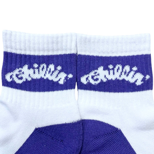 LOGO SOCKS (LOW)- PURPLE