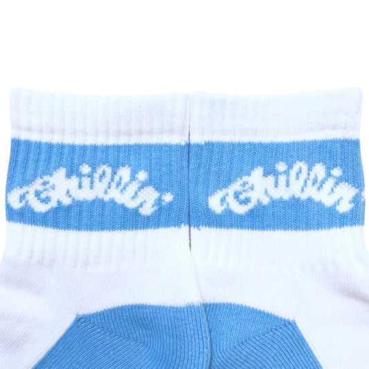LOGO SOCKS (LOW)- SKY BLUE