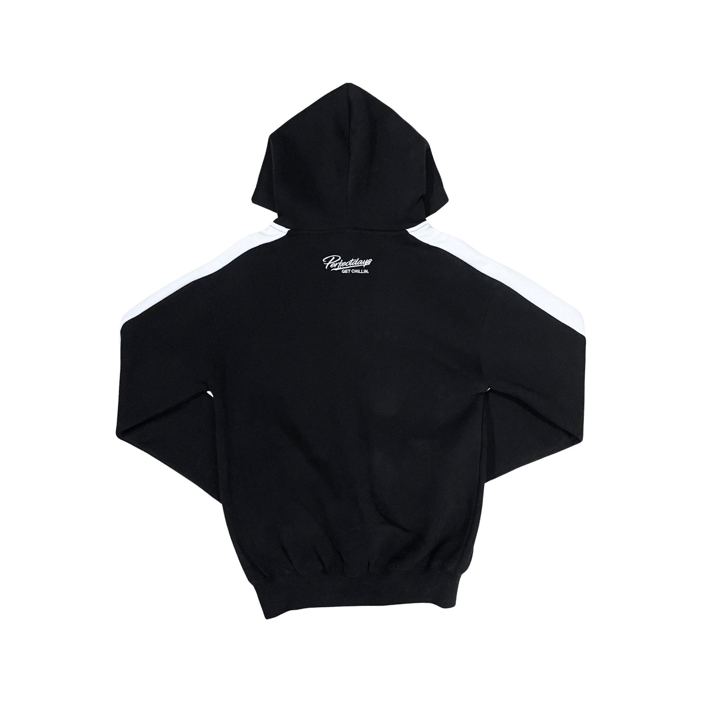 LINE ZIP-UP SWEATSUIT SET - BLACK