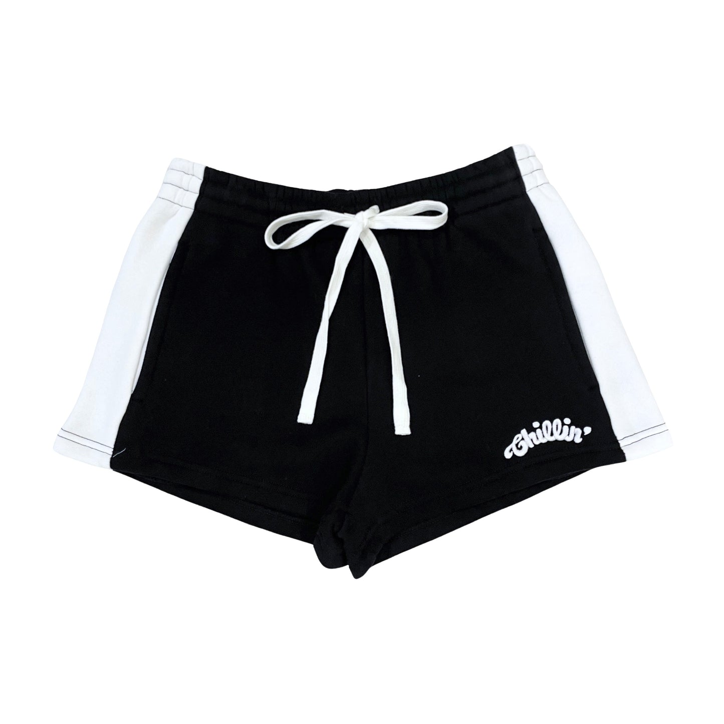 Women's LINE ZIP-UP SWEATSUIT SET - BLACK