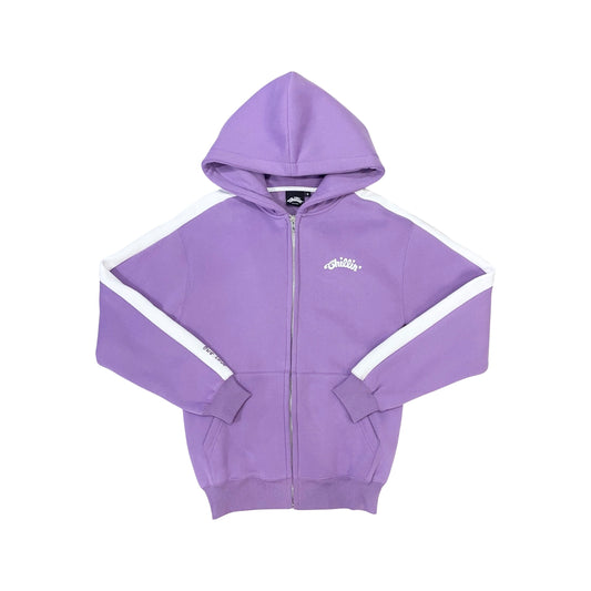 LINE ZIP-UP SWEATSUIT SET - PURPLE