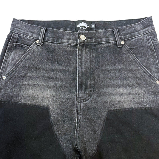 PAINTER DENIM SHORTS - BLACK