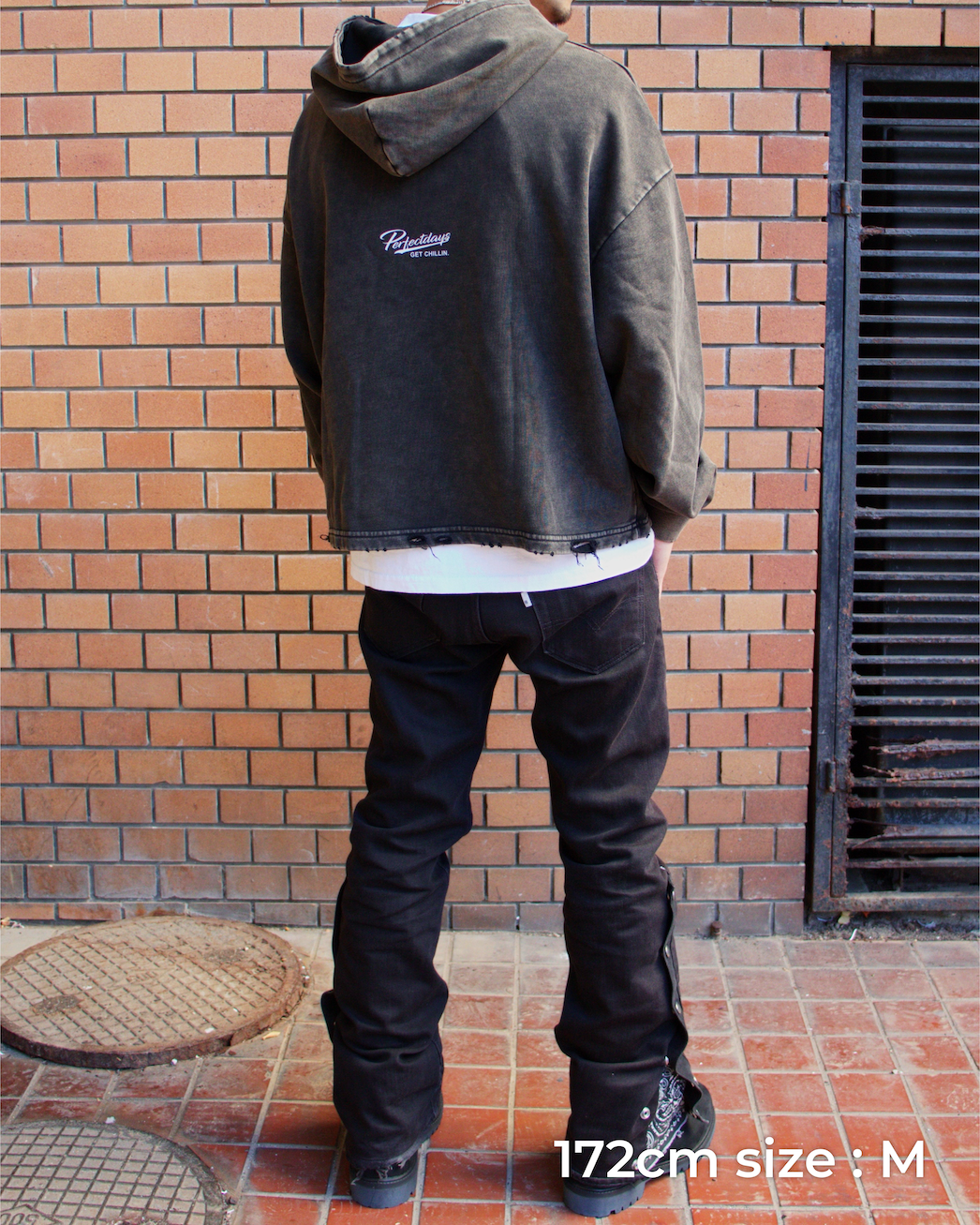 CROPPED HOODIE - GREY