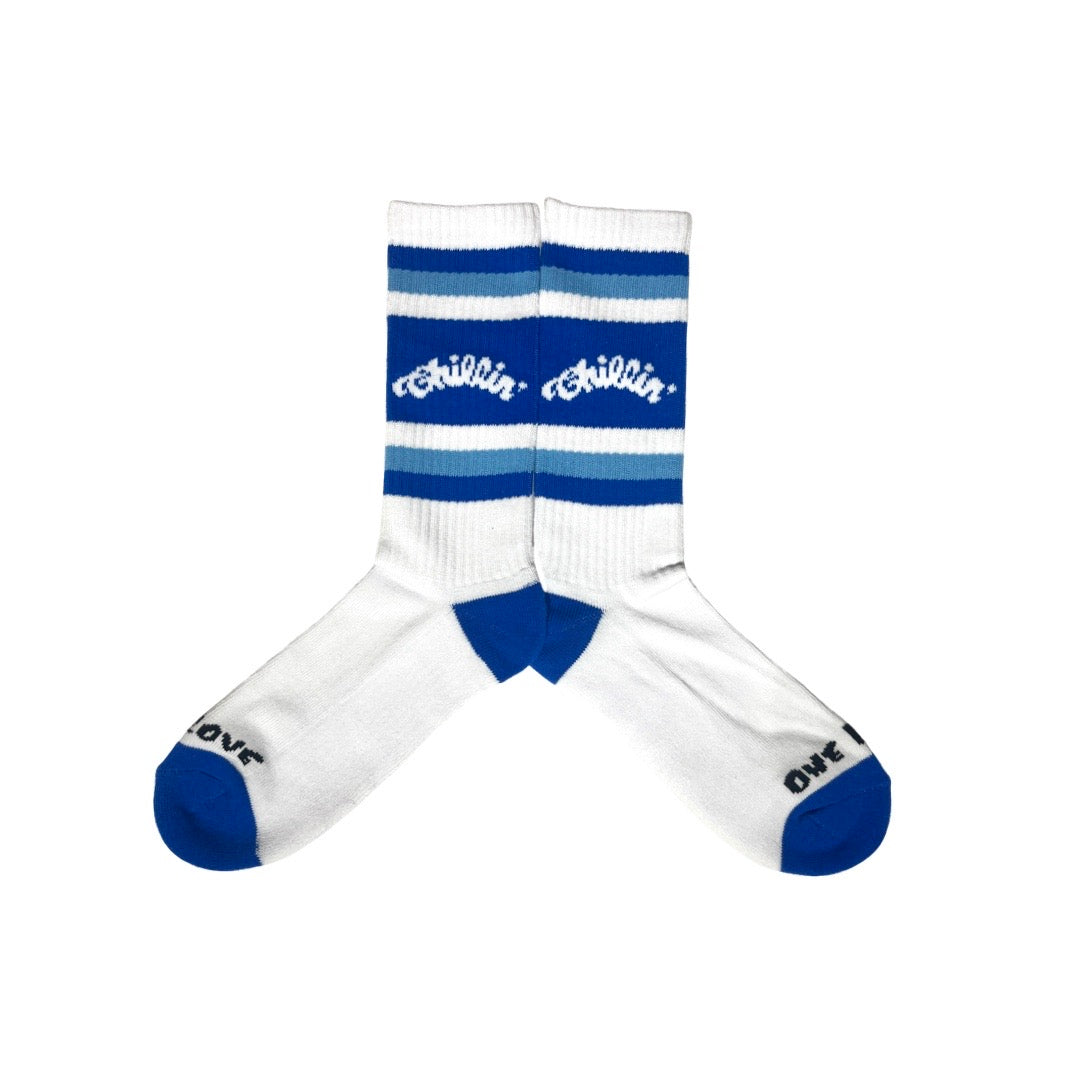 LOGO SOCKS - BLUE