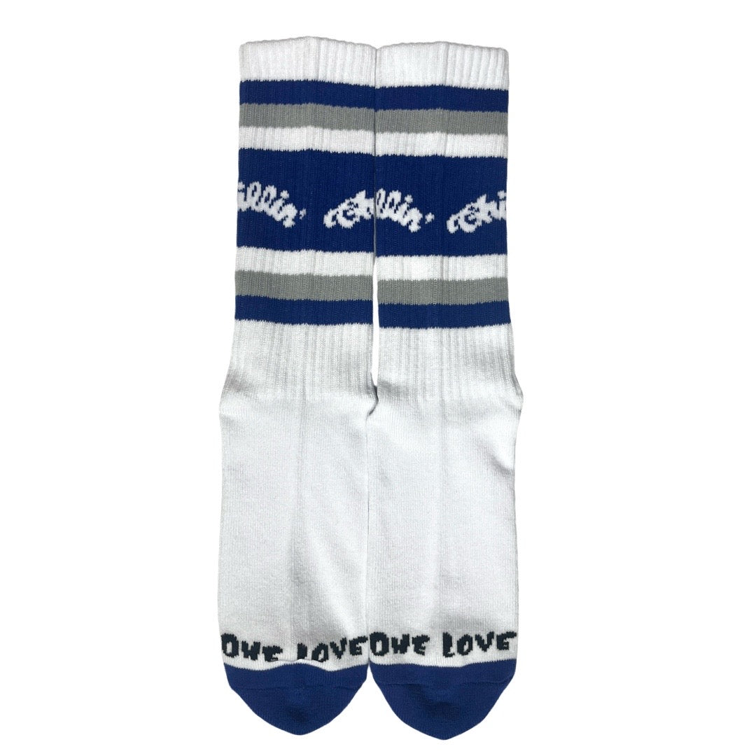 LOGO SOCKS - NAVY