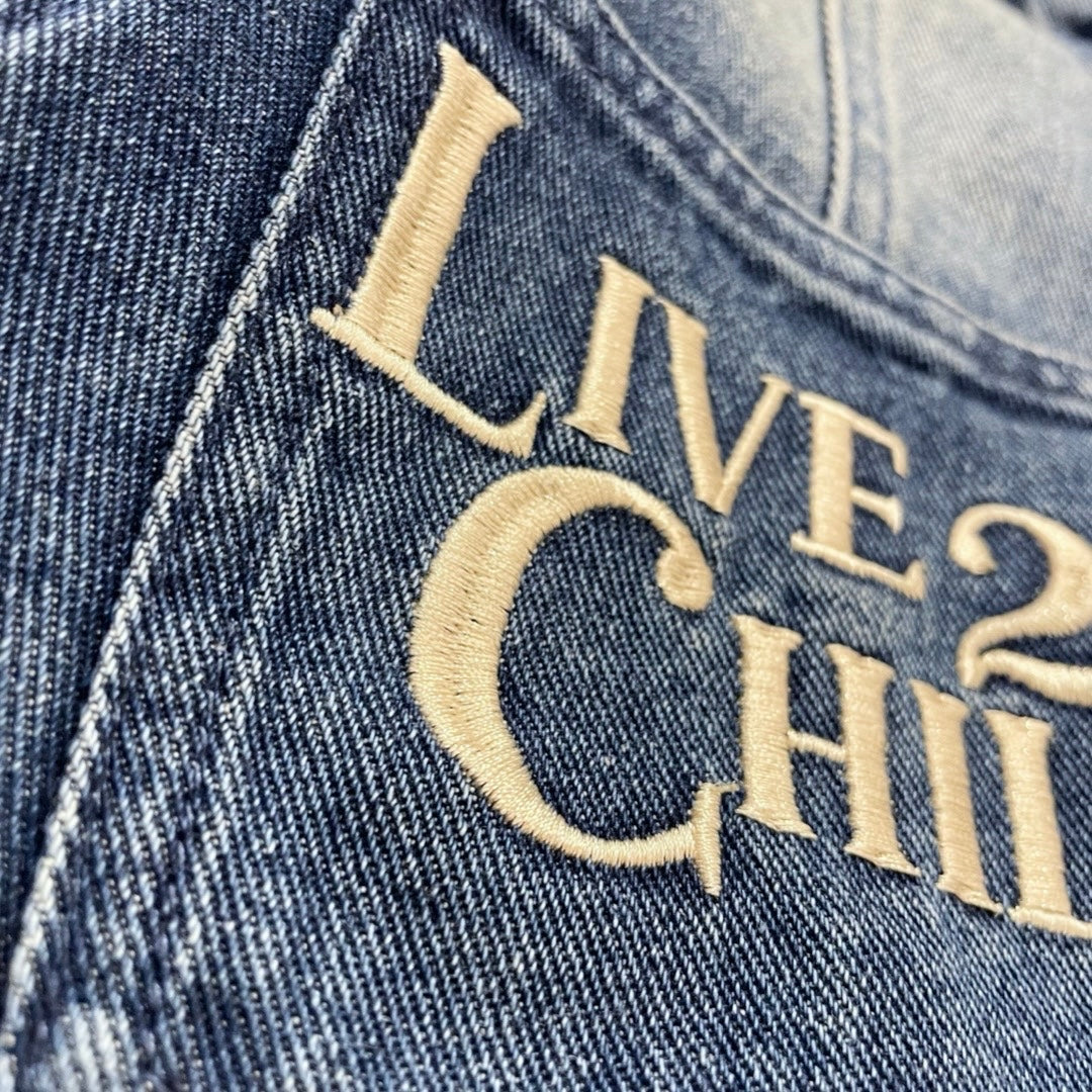 BREAK DENIM JACKET - BLUE