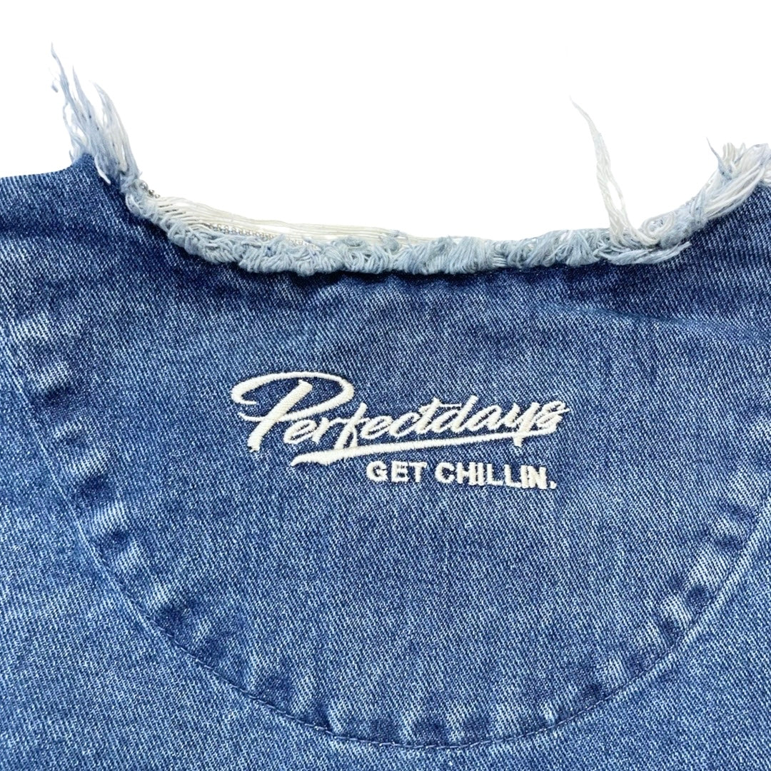 BREAK DENIM JACKET - BLUE