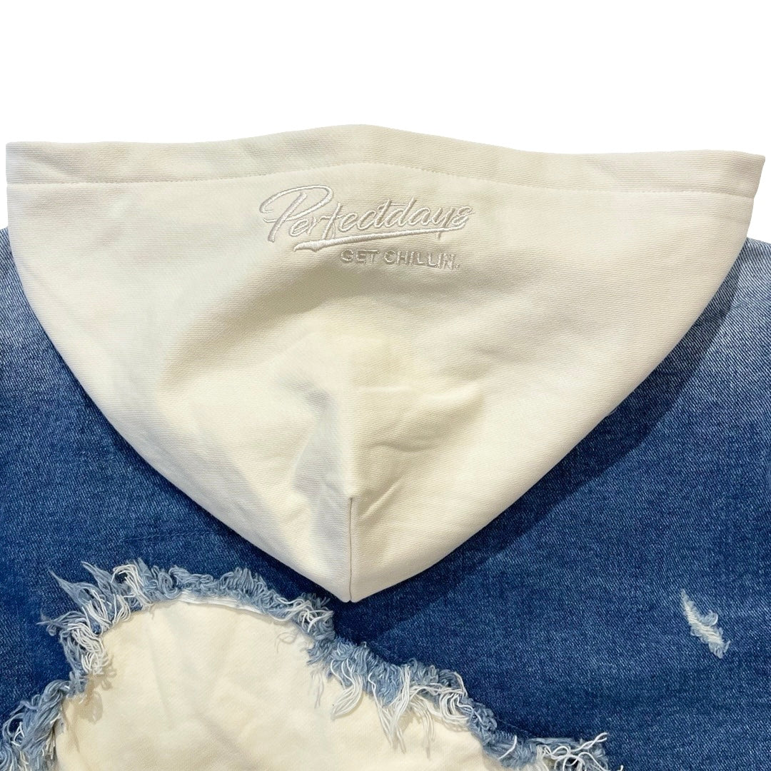 BREAK DENIM JACKET - BLUE