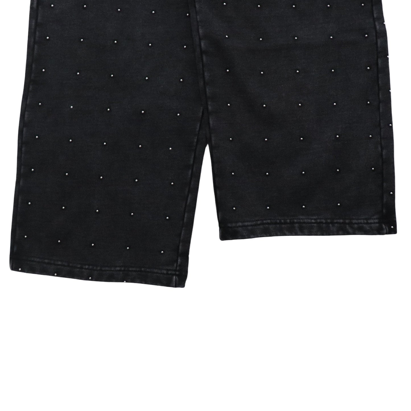STUDS PIGMENT SWEATPANTS - BLACK