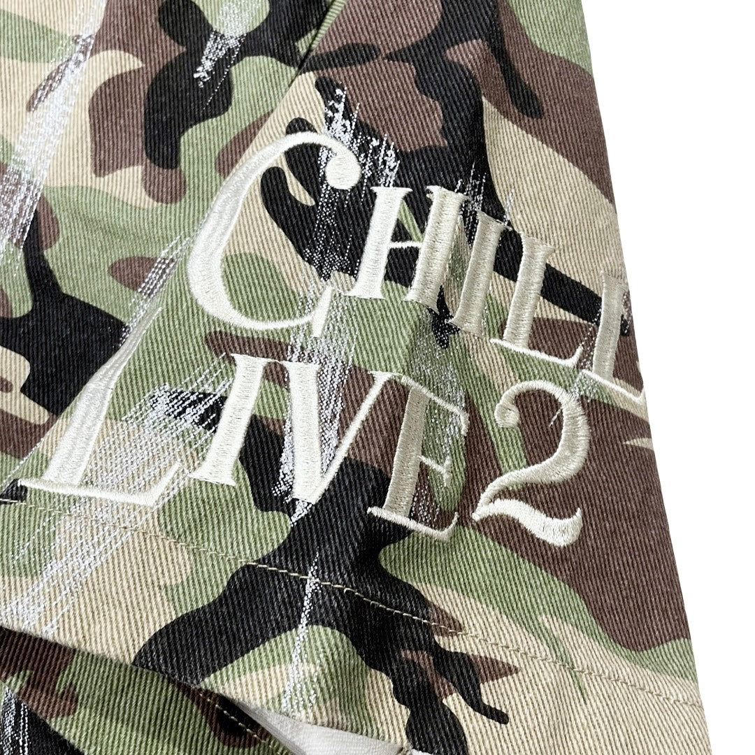 CAMO OPEN ZIP SHIRTS