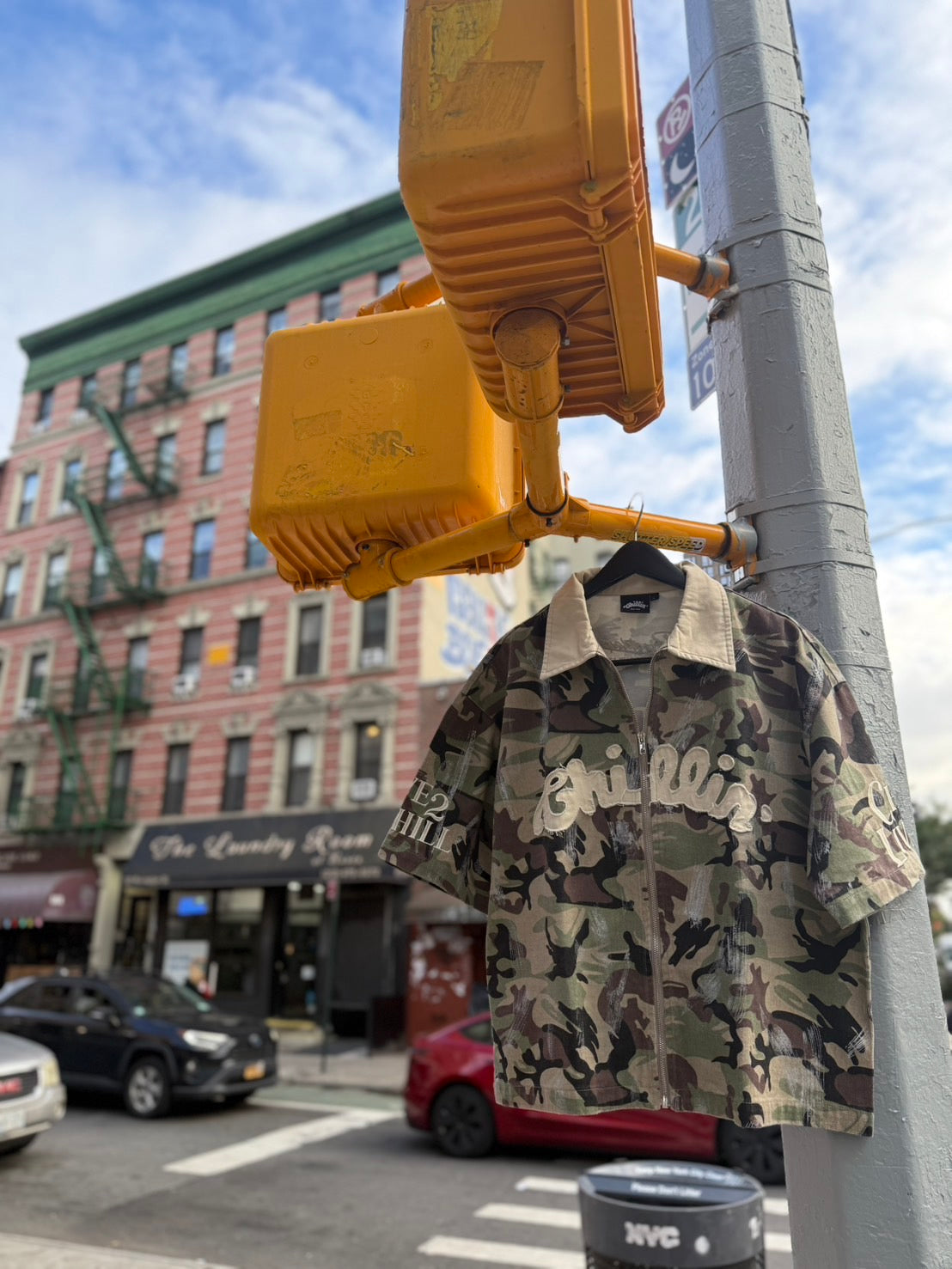 CAMO OPEN ZIP SHIRTS
