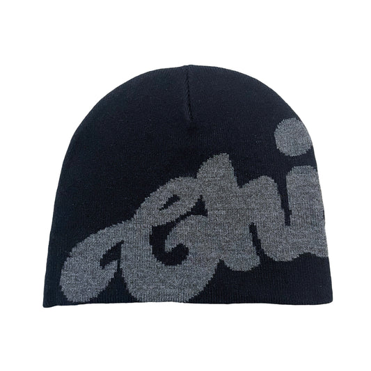 SHORT BEANIE - BLACK / BLACK