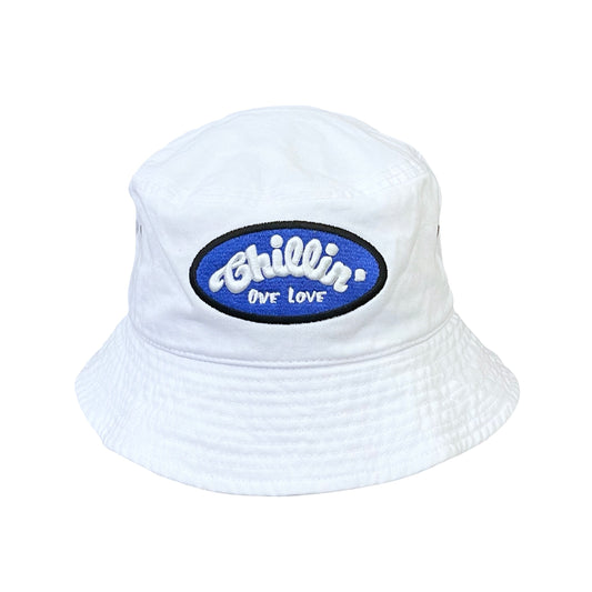 BUCKET HAT - WHITE / BLUE