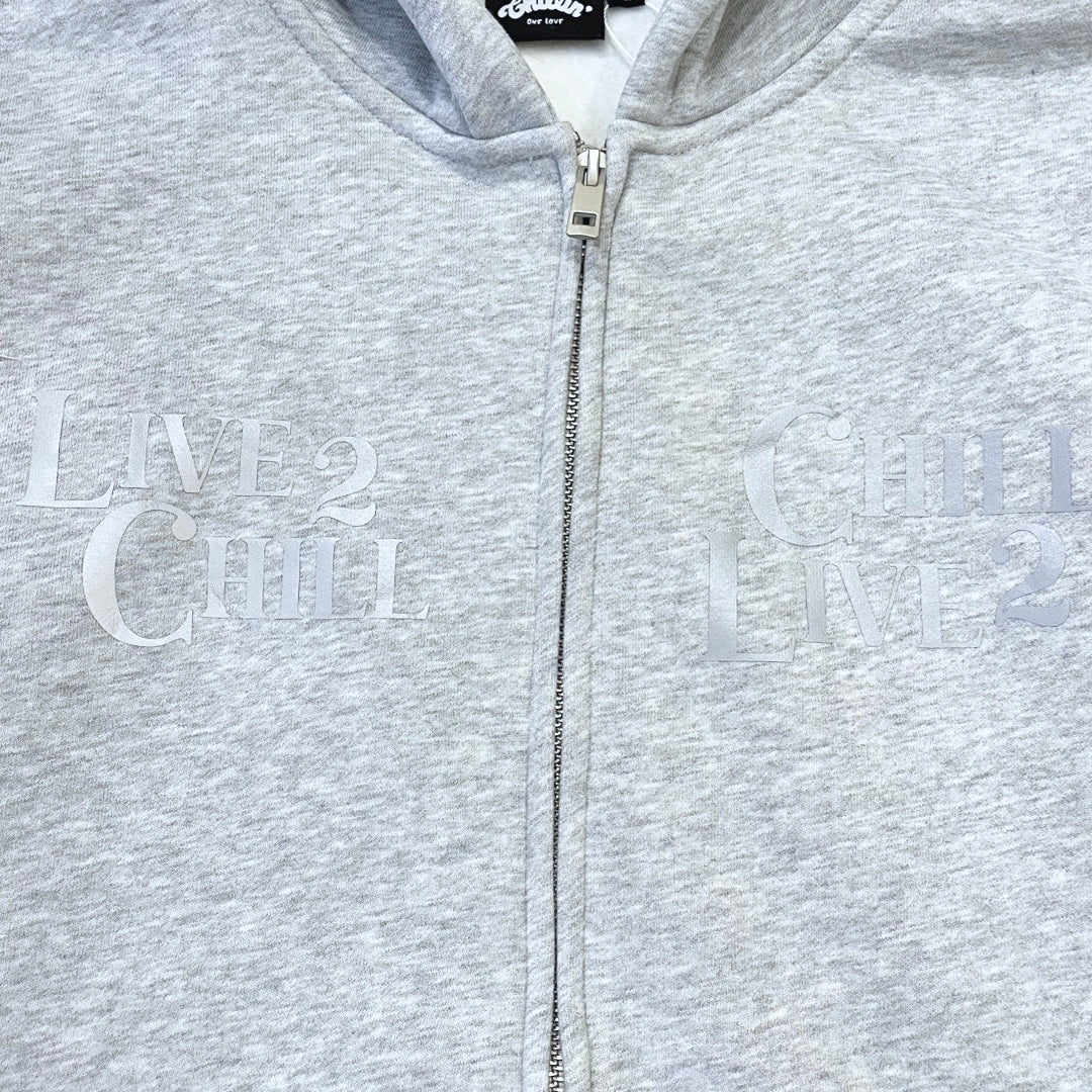 L2C REFLECTOR HOODIE - GREY