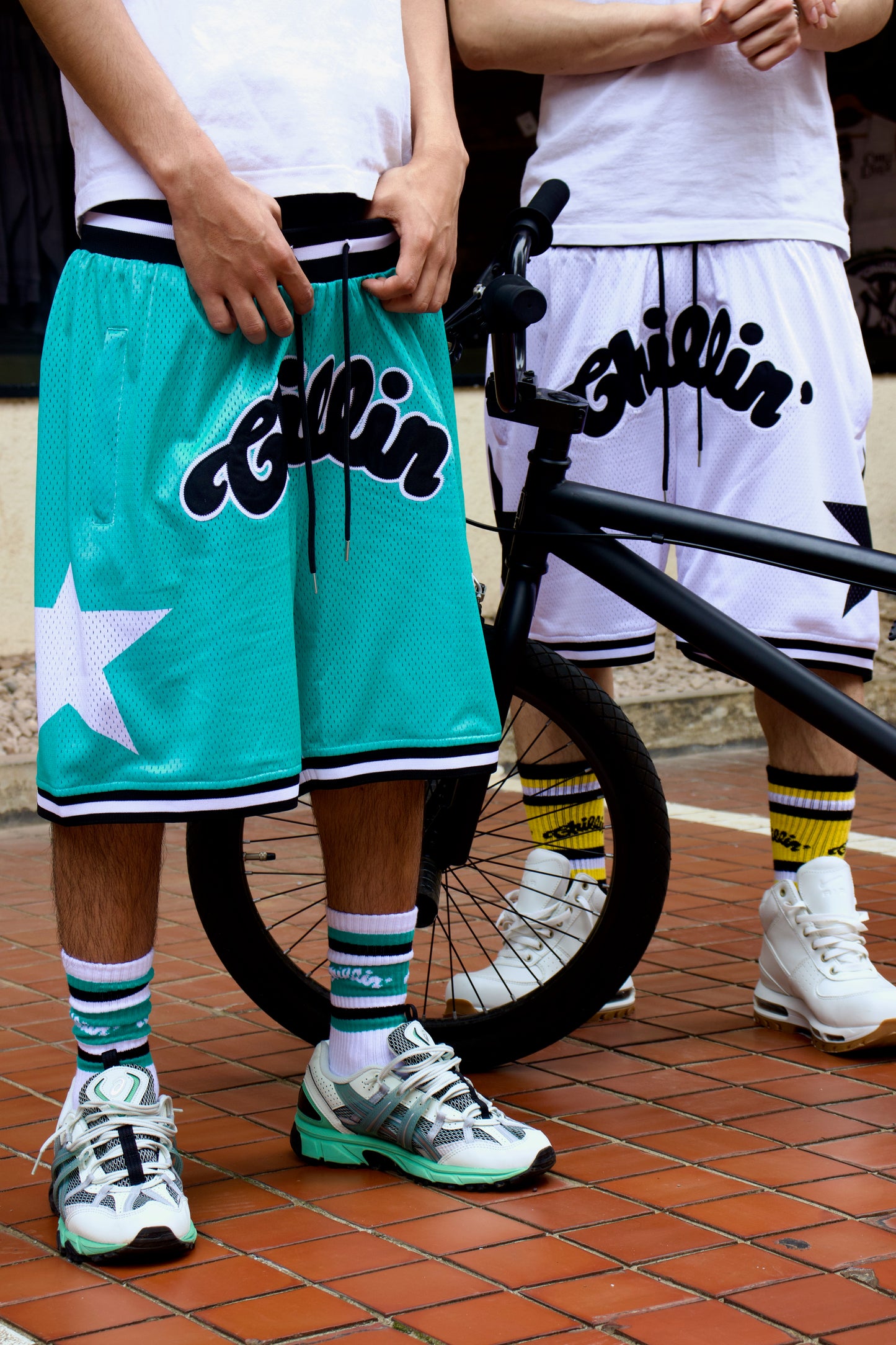 BASKETBALL STAR SHORTS - MINT