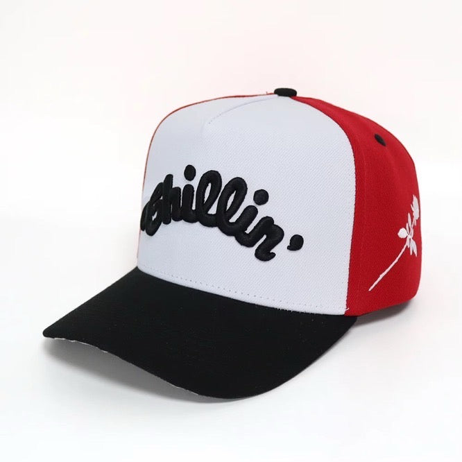 5PANEL CAP "ROSE" - RED