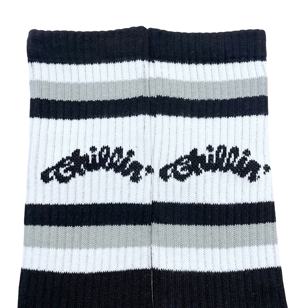 LOGO SOCKS - BLACK/WHITE