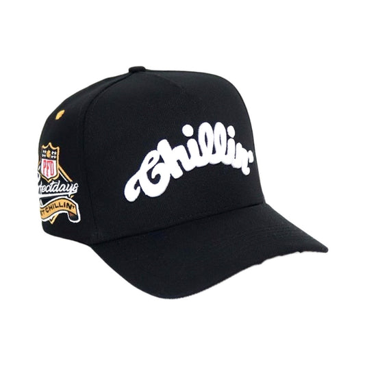 5PANEL CAP "ROSE" - BLACK