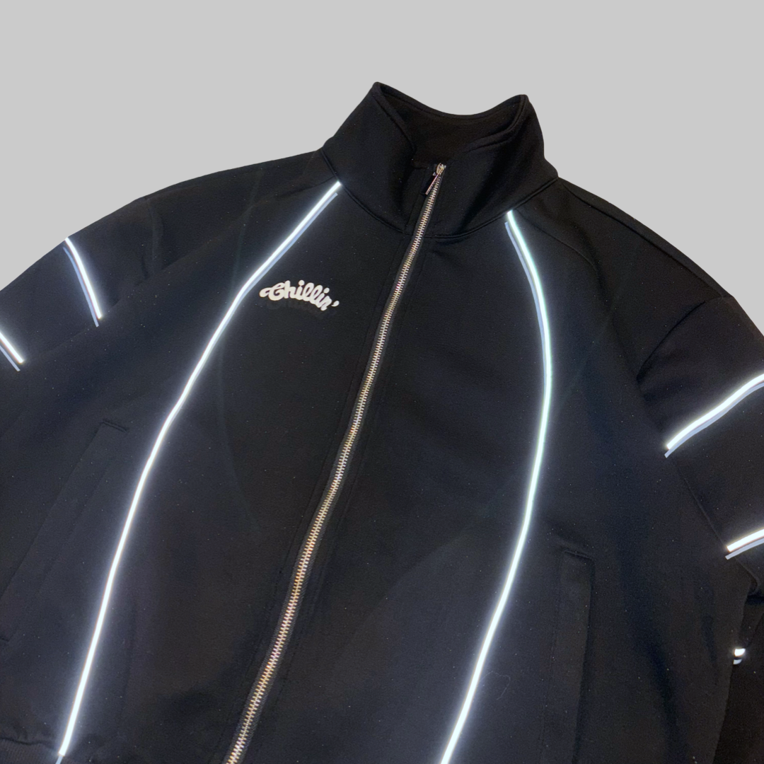 REFLECT LINE TRACKSUIT - BLACK