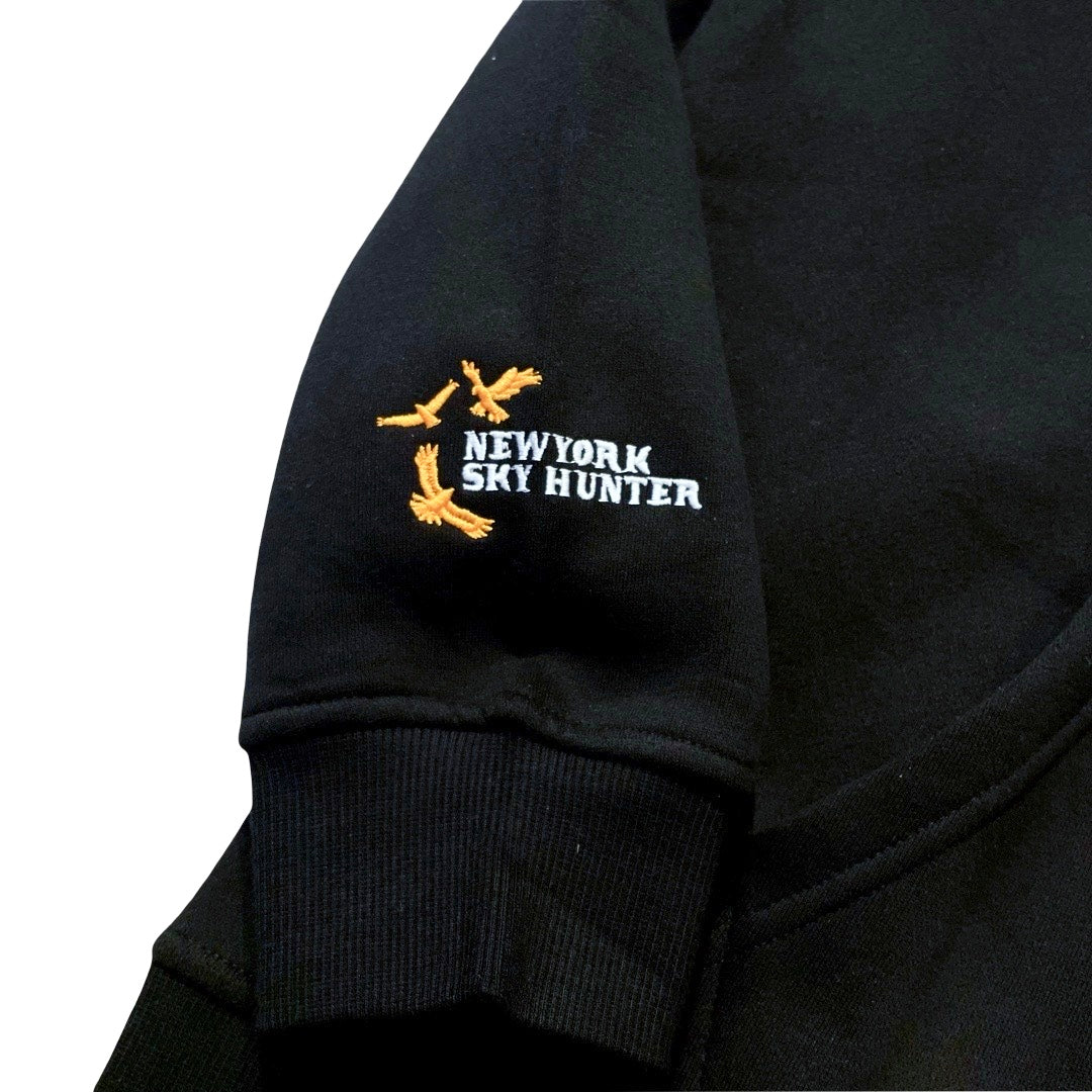NY EAGLE HOODIE - BLACK