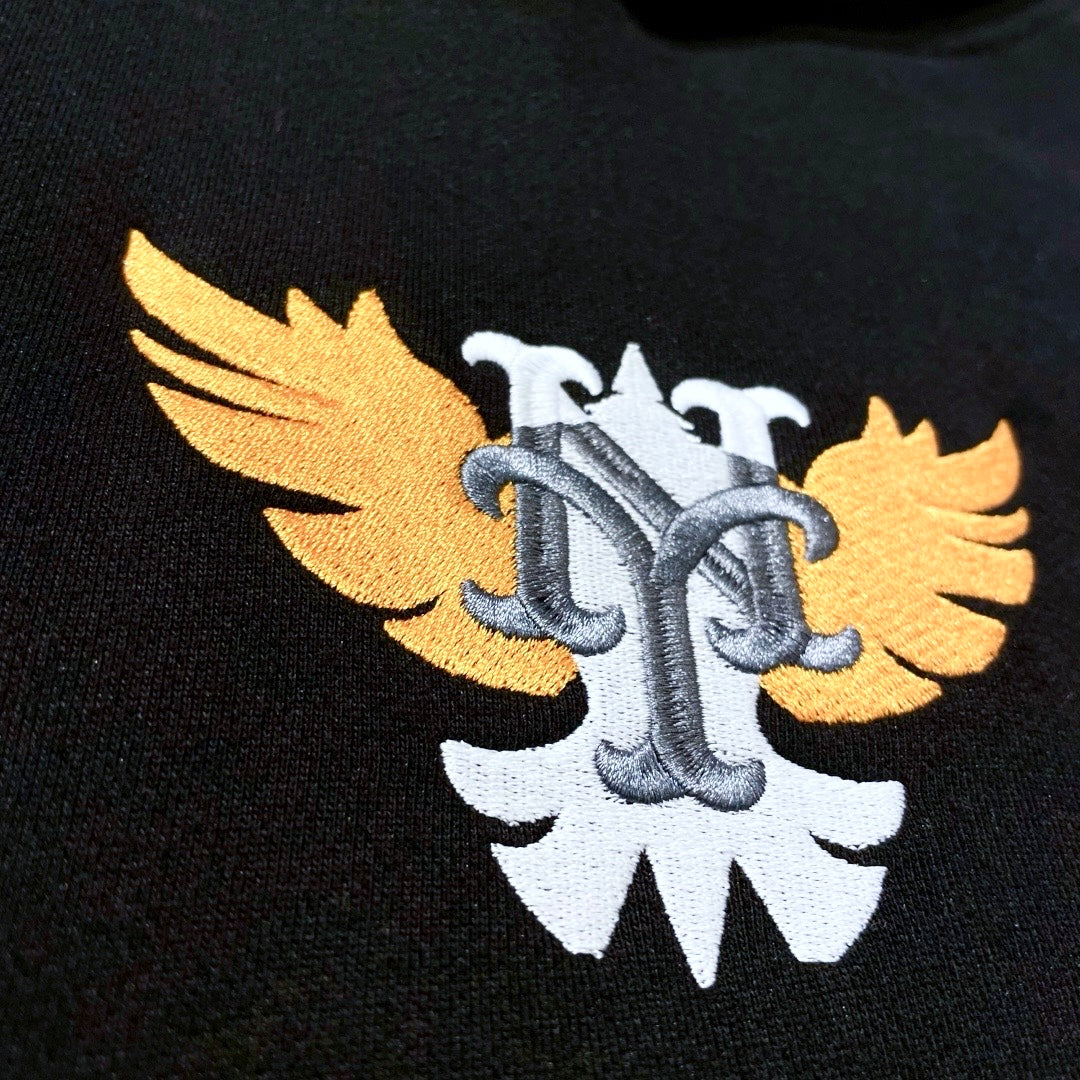 NY EAGLE HOODIE - BLACK