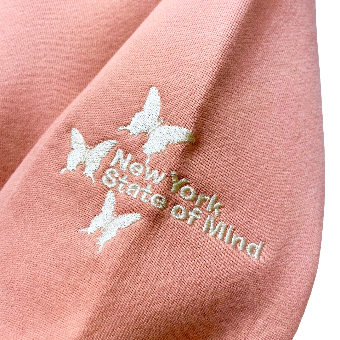 NY BUTTERFLY SWEATSUIT SET - PINK