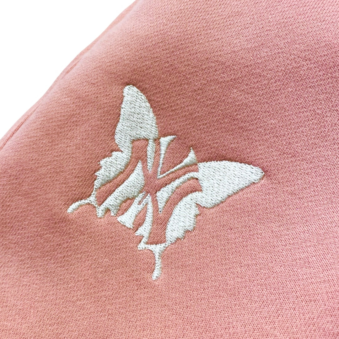 NY BUTTERFLY SWEATSUIT SET - PINK