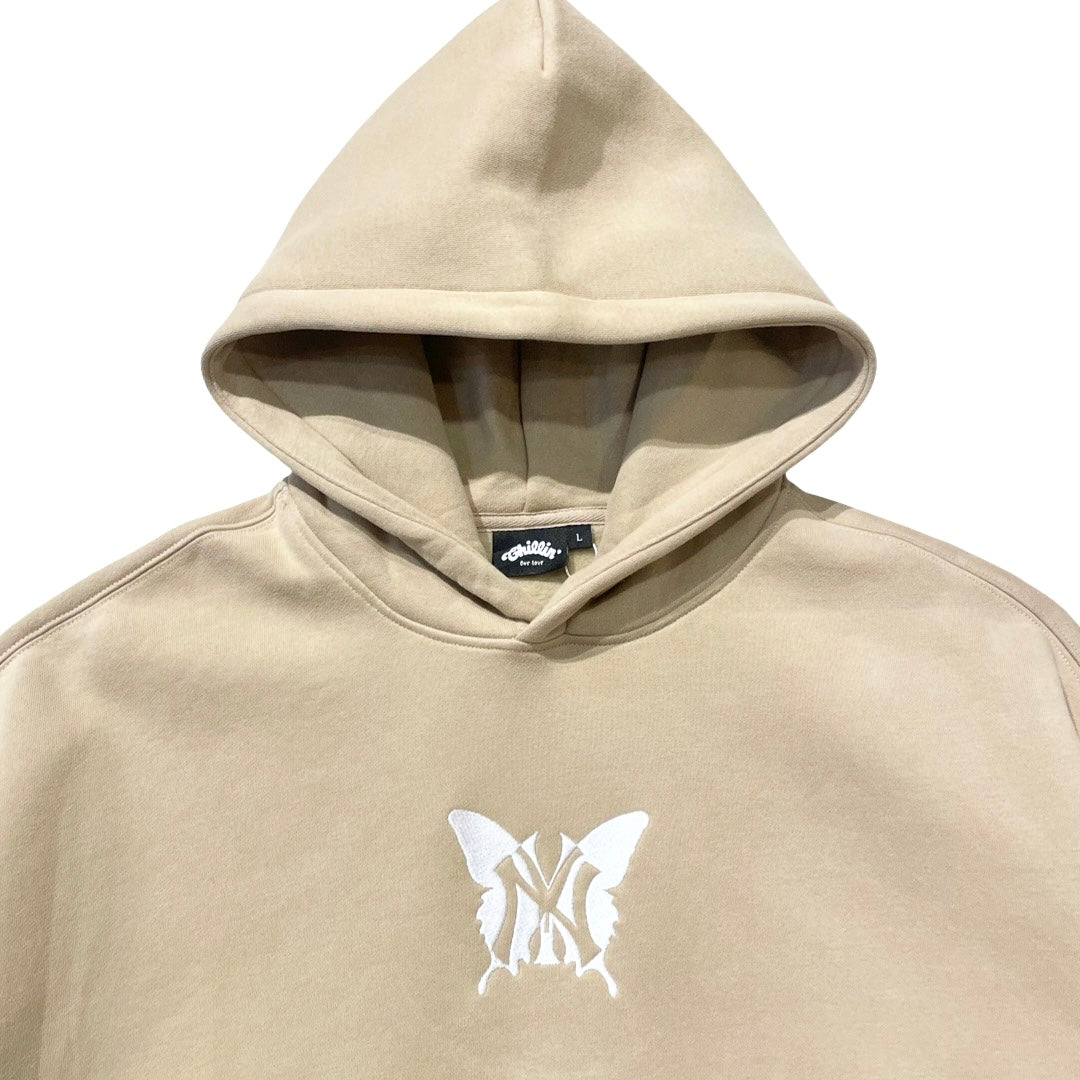 NY BUTTERFLY SWEATSUIT SET - KHAKI