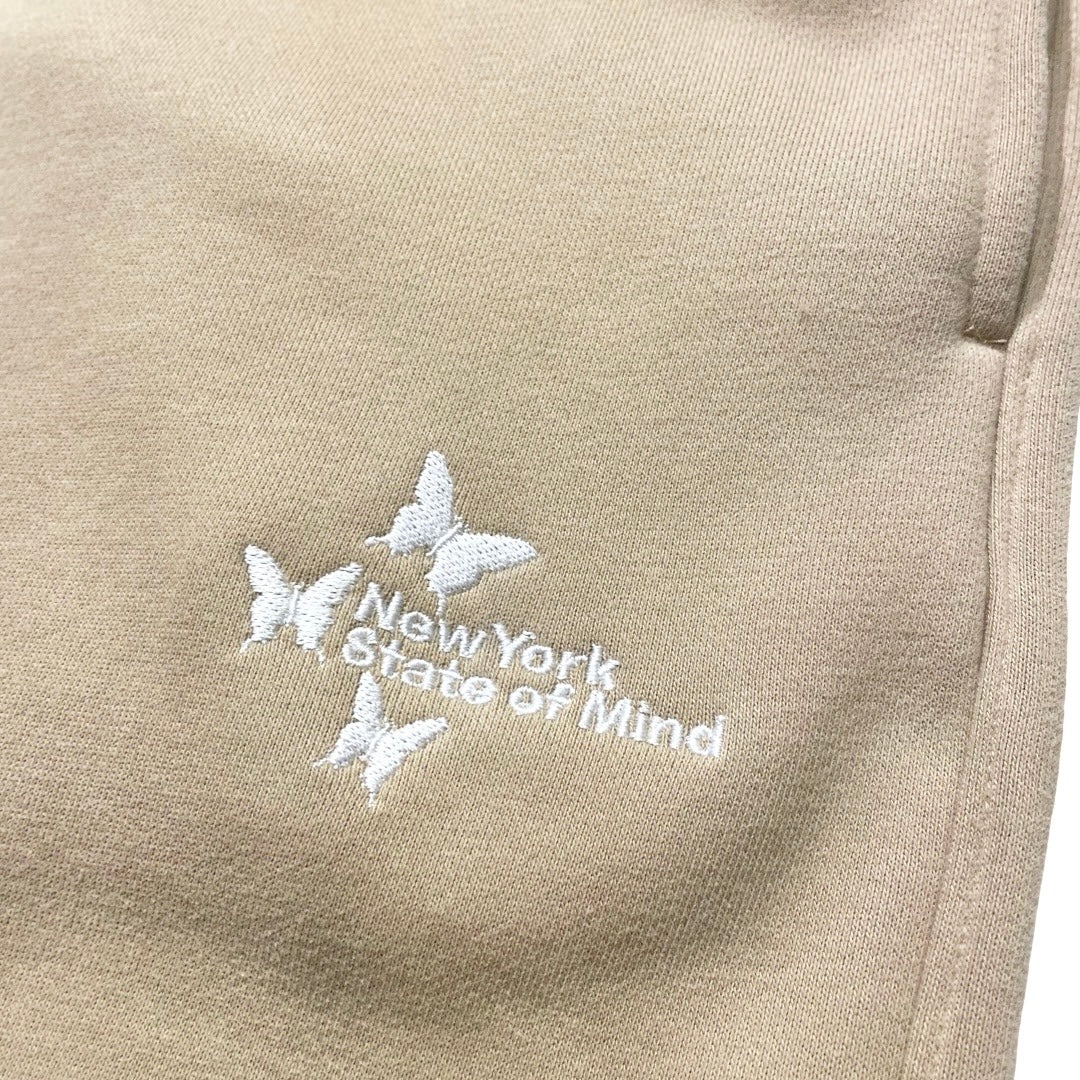 NY BUTTERFLY SWEATSUIT SET - KHAKI