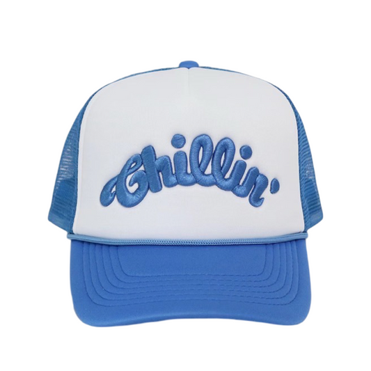 LOGO 5PANEL MESH CAP - WHITE / BLUE