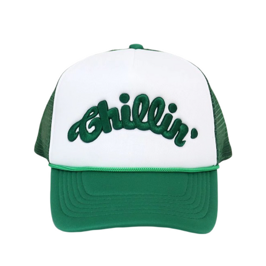 LOGO 5PANEL MESH CAP - WHITE / GREEN