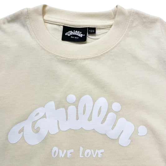 KID'S LOGO S/S TEE - CREAM