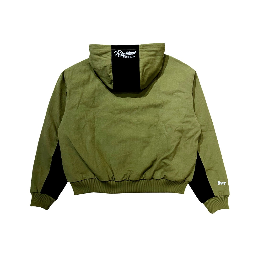DUCK JACKET - MOS GREEN
