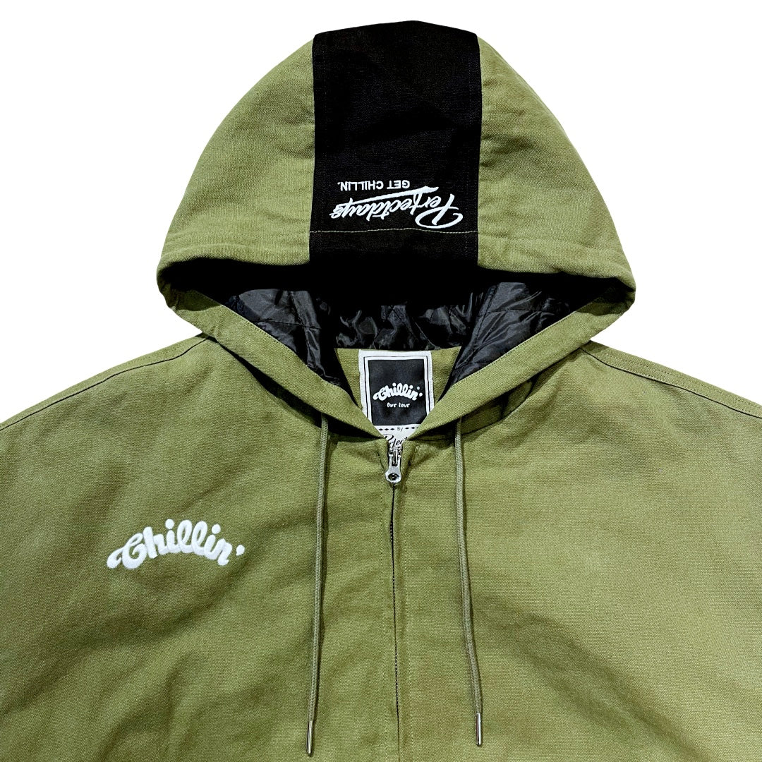 DUCK JACKET - MOS GREEN