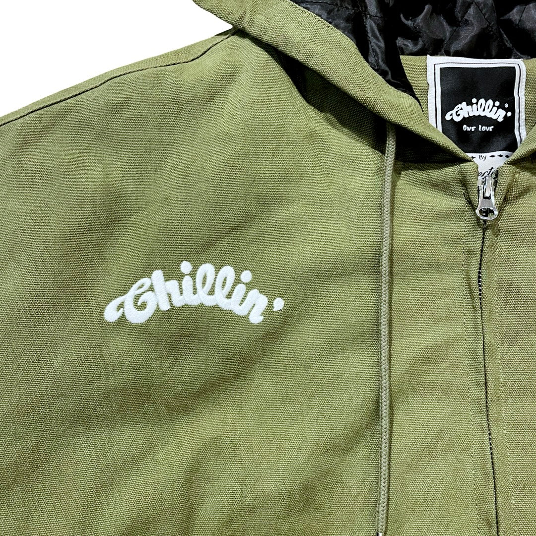 DUCK JACKET - MOS GREEN