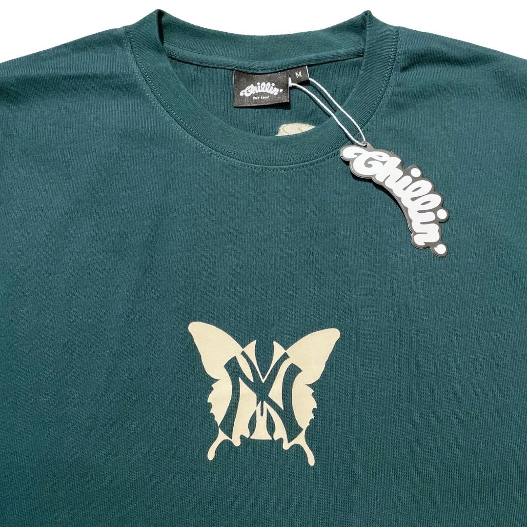 NY BUTTERFLY S/S TEE - GREEN