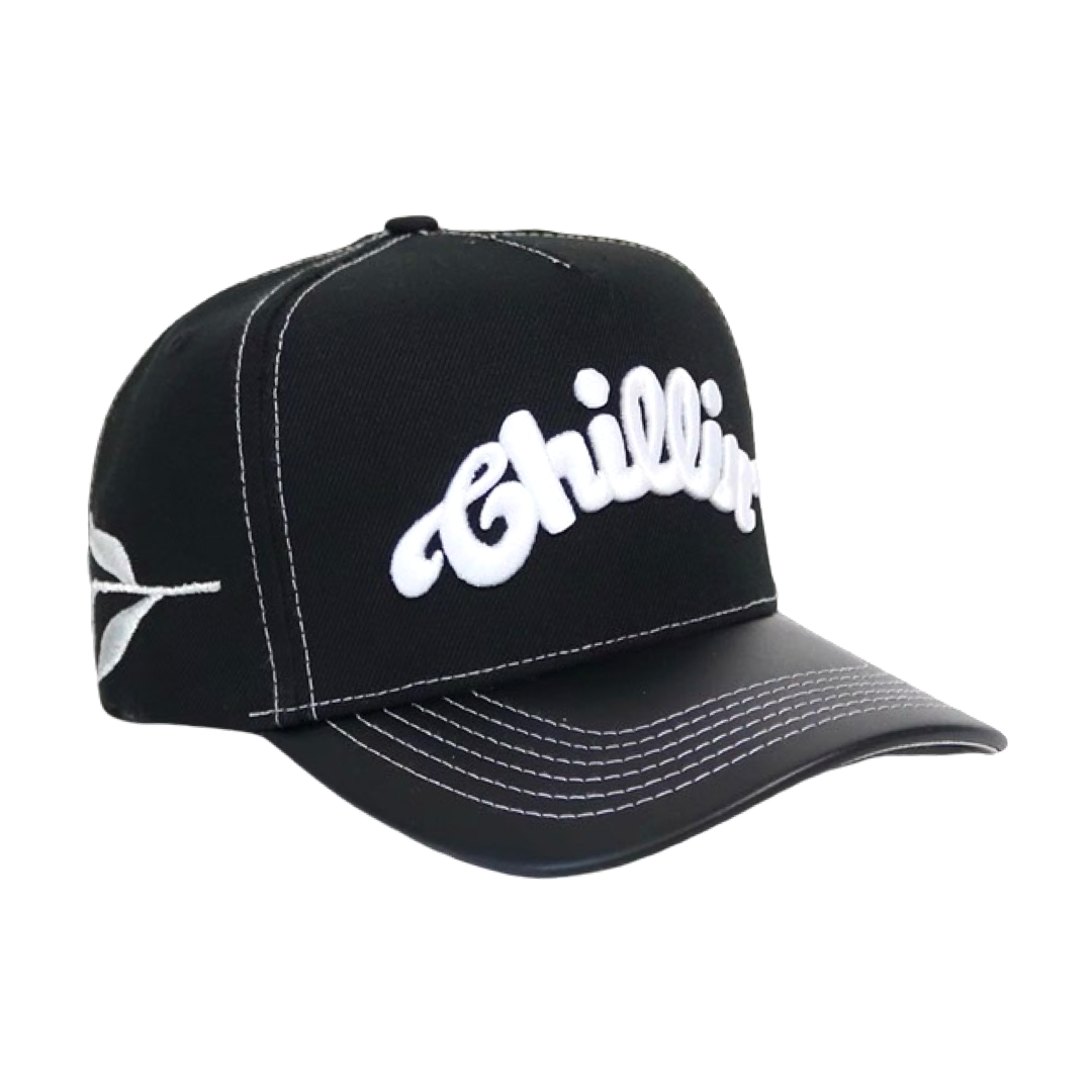 "LOGO" 5PANEL CAP - BLACK