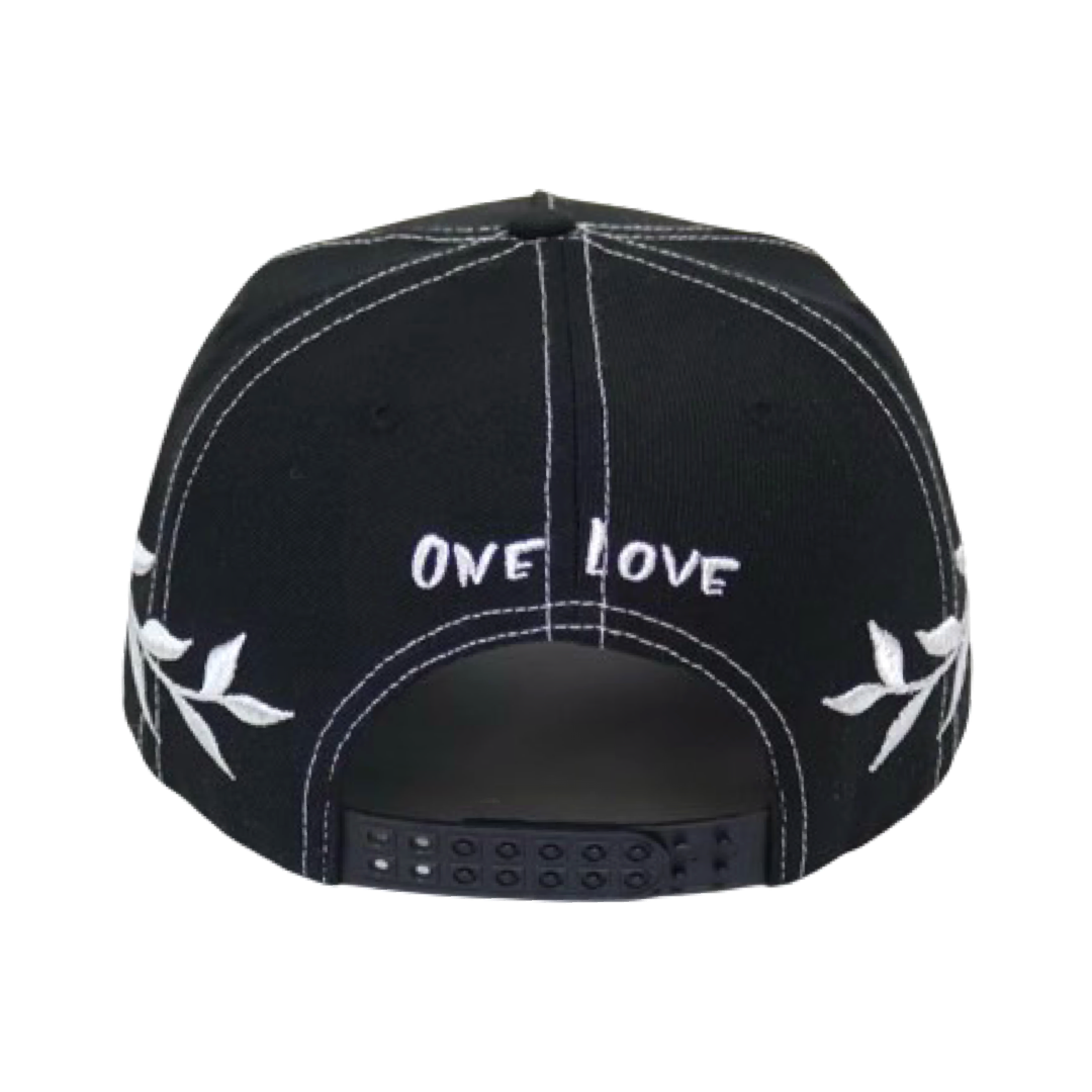 "LOGO" 5PANEL CAP - BLACK