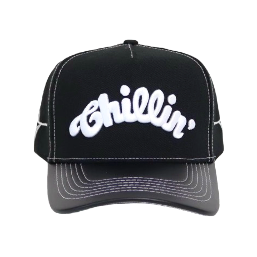 "LOGO" 5PANEL CAP - BLACK
