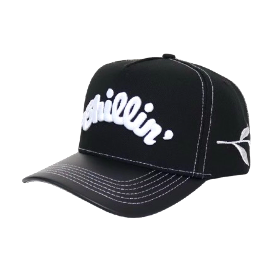 "LOGO" 5PANEL CAP - BLACK